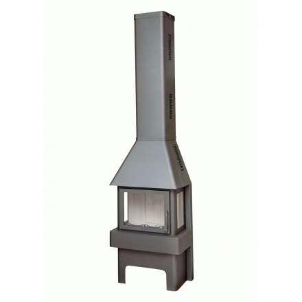 Печь-камин Бавария три стекла графит Амазонка бай фото в Новополоцке