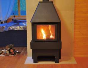 Недорогой камин Бавария три стекла графит фото в интерьере в Новополоцке