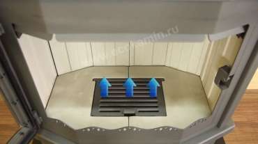 Стальной камин Мюнхен пристенно-угловой графит фото в Новополоцке