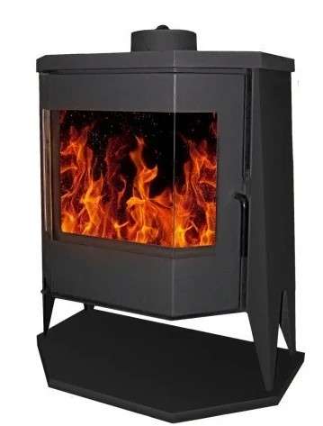 Печь-камин Бавария панорама призма с плитой Амазонка бай фото в Новополоцке