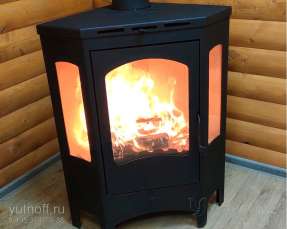 Недорогой камин со стеклами Бавария панорама угловая фото в Новополоцке