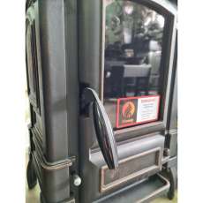 Печь-камин чугунный FireWay Bruno в интерьере патина медь Амазонка бай фото в Новополоцке