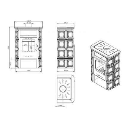 Купить Печь-камин Печь-камин NORDflam Vera чугун в Новополоцке Амазонка бай фото в Новополоцке
