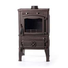Печь-камин FireWay Dacha патина бронза Амазонка бай фото в Новополоцке