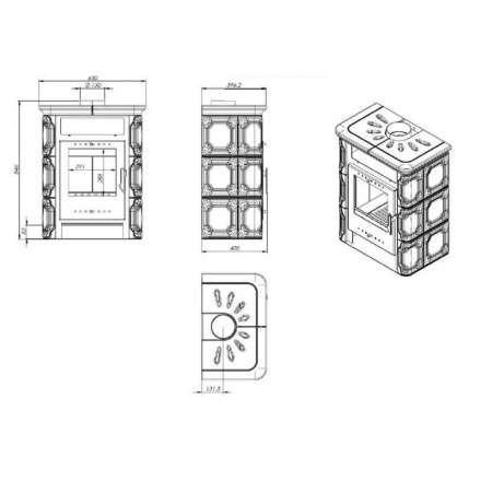 Купить Печь-камин NORDflam Sentra в Новополоцке Амазонка бай фото в Новополоцке