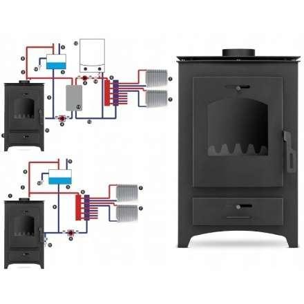 Печь-камин Blist B MAX E с водяным контуром Амазонка бай фото в Новополоцке