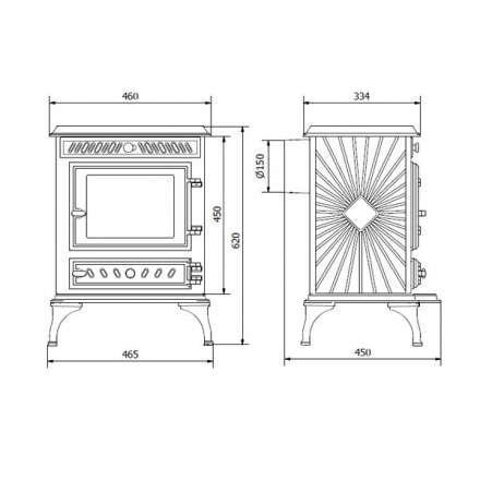 Купить Печь-камин Kawmet P3 (7.4 кВт) EKO в интерьере чугунный в Новополоцке фото в Новополоцке