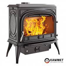 Купить Печь-камин KAWMET Premium SPHINX S6 (13,9 kW) в интерьере чугунный в Новополоцке фото в Новополоцке