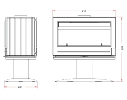 Купить Печь-камин Invicta Nelson чугунная в Новополоцке в Новополоцке