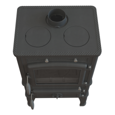 Печь-камин FireWay Dacha с варочной поверхностью чёрный Амазонка бай фото в Новополоцке