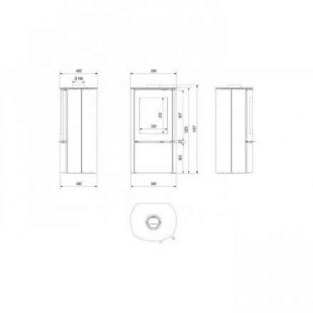Купить Печь-камин Kratki Falcon 9 в Новополоцке