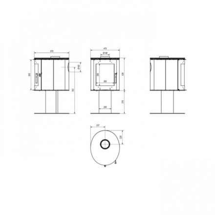 Купить Печь-камин Kratki Koza/Orbit в Новополоцке Амазонка бай фото в Новополоцке