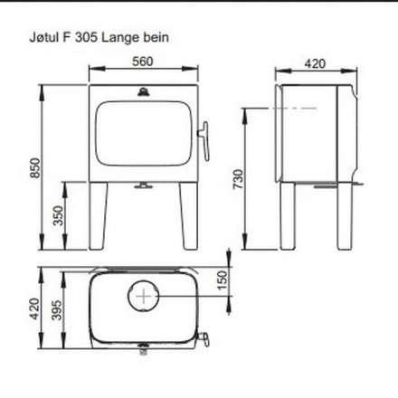 Чугунная печь камин Jotul F 305 LL WHE в Новополоцке