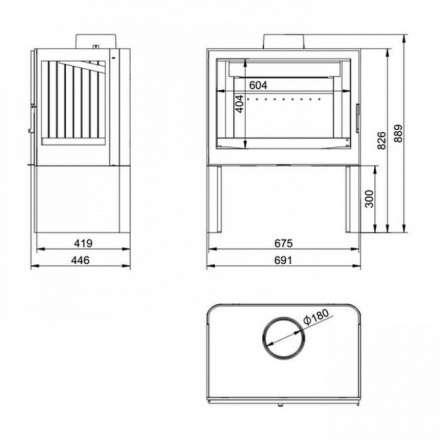 Купить Печь-камин KFD STO M 14 в интерьере чугунная в Новополоцке в Новополоцке
