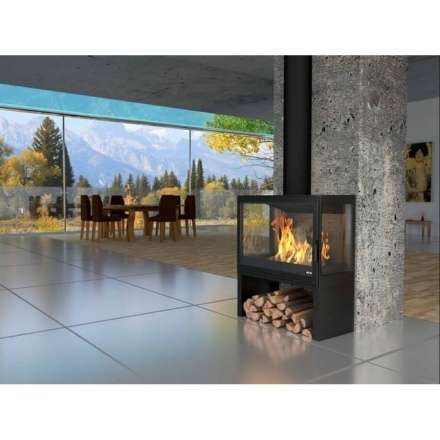 Купить Печь-камин KFD STO M 14 в интерьере чугунная в Новополоцке в Новополоцке