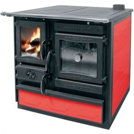 Печь-камин Guca GULIVER с плитой - bordo, cream в Новополоцке