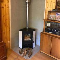 Купить Печь-камин Везувий ПК-01 (220) угловой песчаник 9 кВт в Новополоцке в Новополоцке