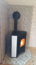 Купить Печь-камин Везувий ПК-01 (220) угловой песчаник 9 кВт в Новополоцке в Новополоцке
