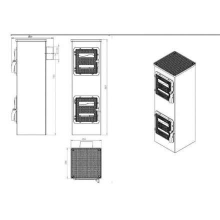 Купить отопительную печь Nordflam Genua в Новополоцке