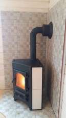 Купить Печь-камин Везувий ПК-01 (270) угловой бежевый 9 кВт в Новополоцке в Новополоцке