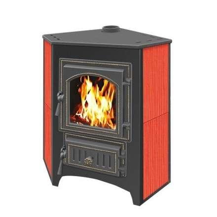 Печь-камин Везувий ПК-01 (270) угловой красный 9 кВт купить в Новополоцке