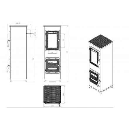 Купить отопительную печь Nordflam Padva Амазонка бай фото в Новополоцке