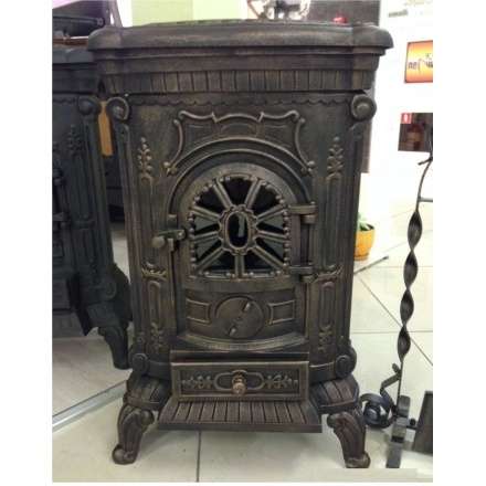 Печка чугунная Амбра в интерьере Амазонка бай фото в Новополоцке