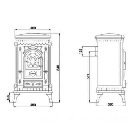 Печь-камин Ambra Eurokom Амбра Амазонка бай фото в Новополоцке