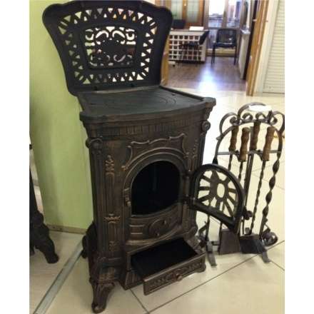 Печка чугунная Амбра в интерьере Амазонка бай фото в Новополоцке