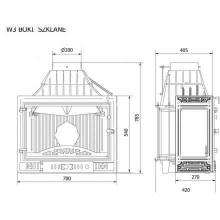 Каминная топка Kawmet W3PB-16,7 кВт в Новополоцке