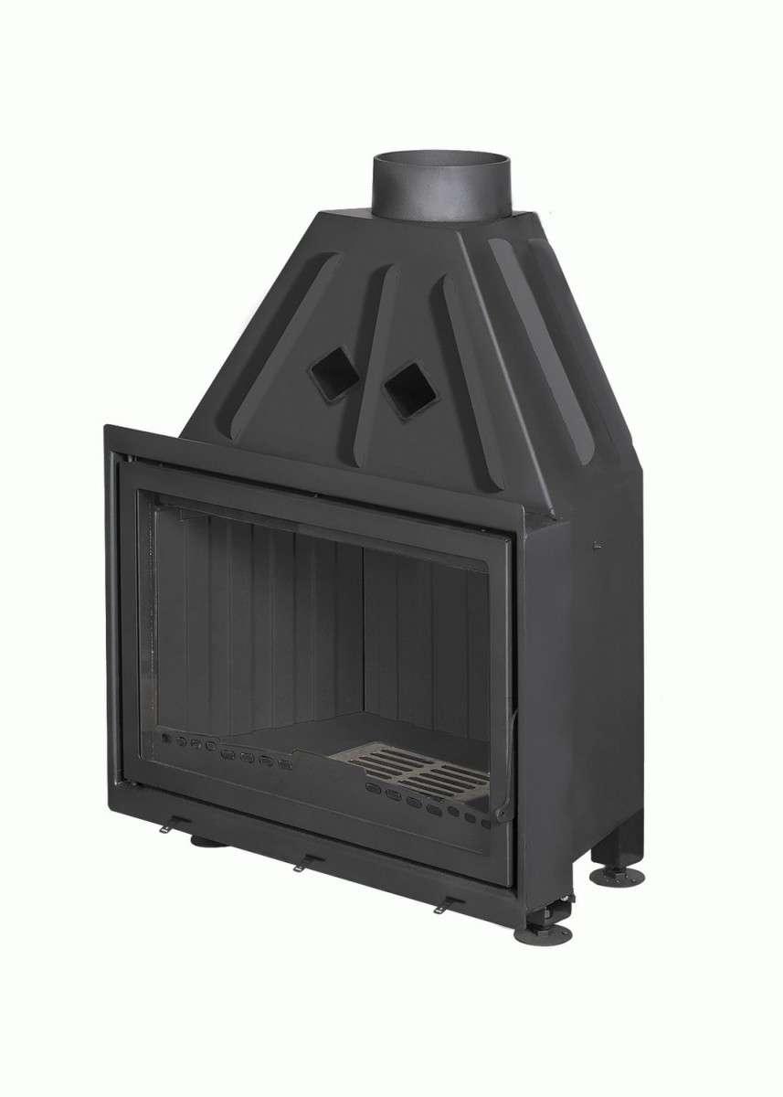 Каминная топка Экокамин Альфа 800 B черный шамот купить в Новополоцке