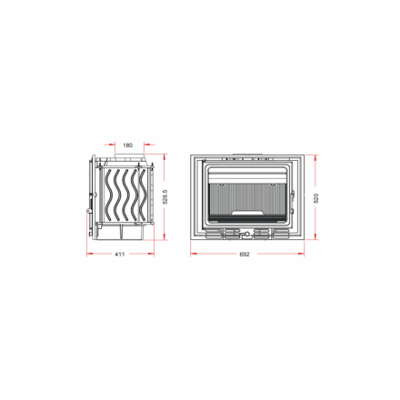 Каминная топка Invicta 700 ECO 14kW в Новополоцке