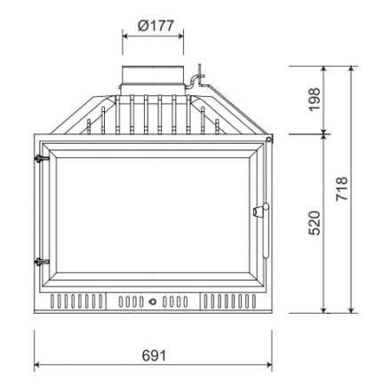 Каминная топка NORDflam Atina в Новополоцке
