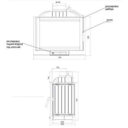 Каминная топка NORDflam Capri в Новополоцке