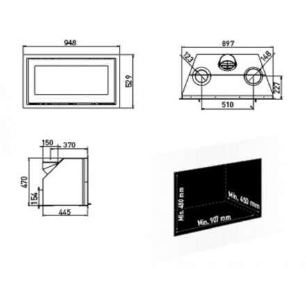Каминная топка Lotus H470 W Magic в Новополоцке