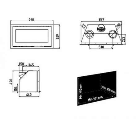 Каминная топка Lotus H470 WR в Новополоцке