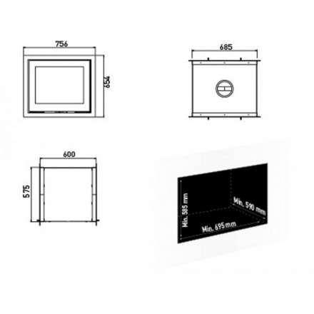 Каминная топка Lotus H570 T Magic в Новополоцке
