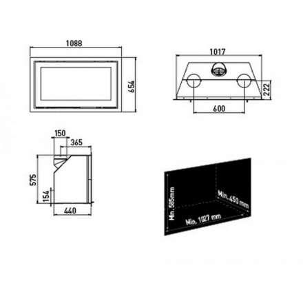 Каминная топка Lotus H570 W в Новополоцке