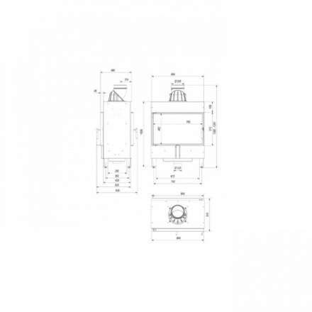 Каминная топка Kratki Lucy/14/T в Новополоцке