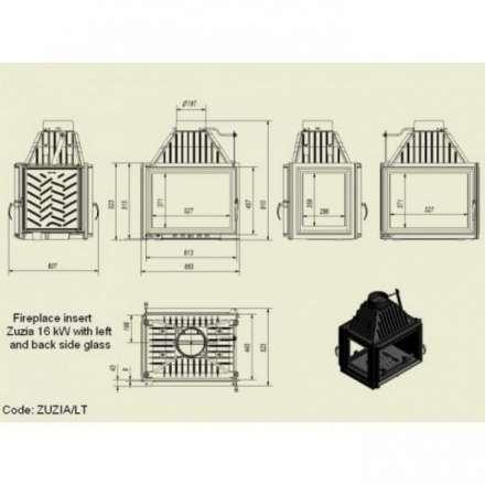Каминная топка Kratki Zuzia/PT в Новополоцке