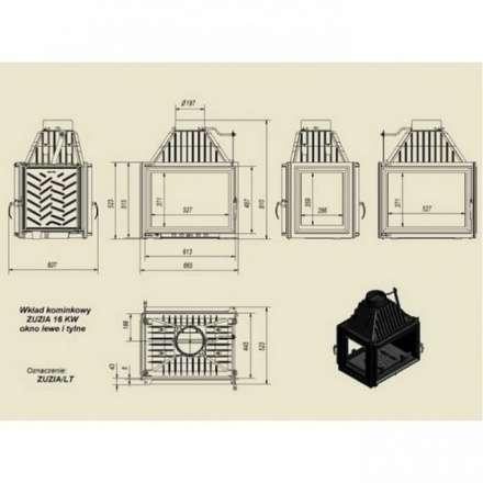 Каминная топка Kratki Zuzia/LT в Новополоцке