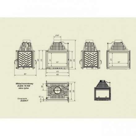 Каминная топка Kratki Zuzia/T в Новополоцке