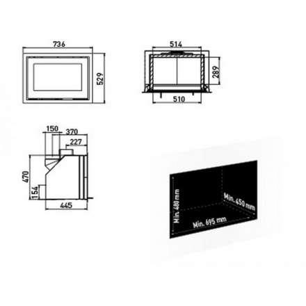 Каминная топка Lotus H470 Magic в Новополоцке