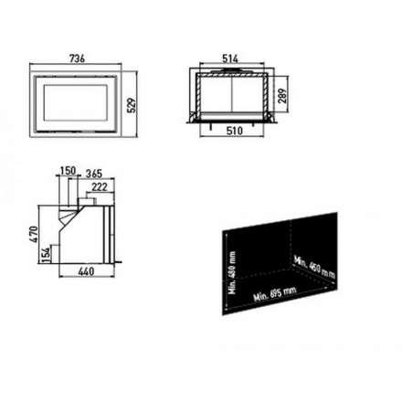 Каминная топка Lotus H470 в Новополоцке