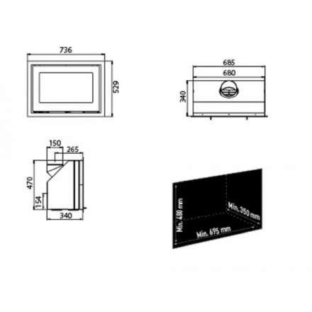 Каминная топка Lotus H370 Petite в Новополоцке
