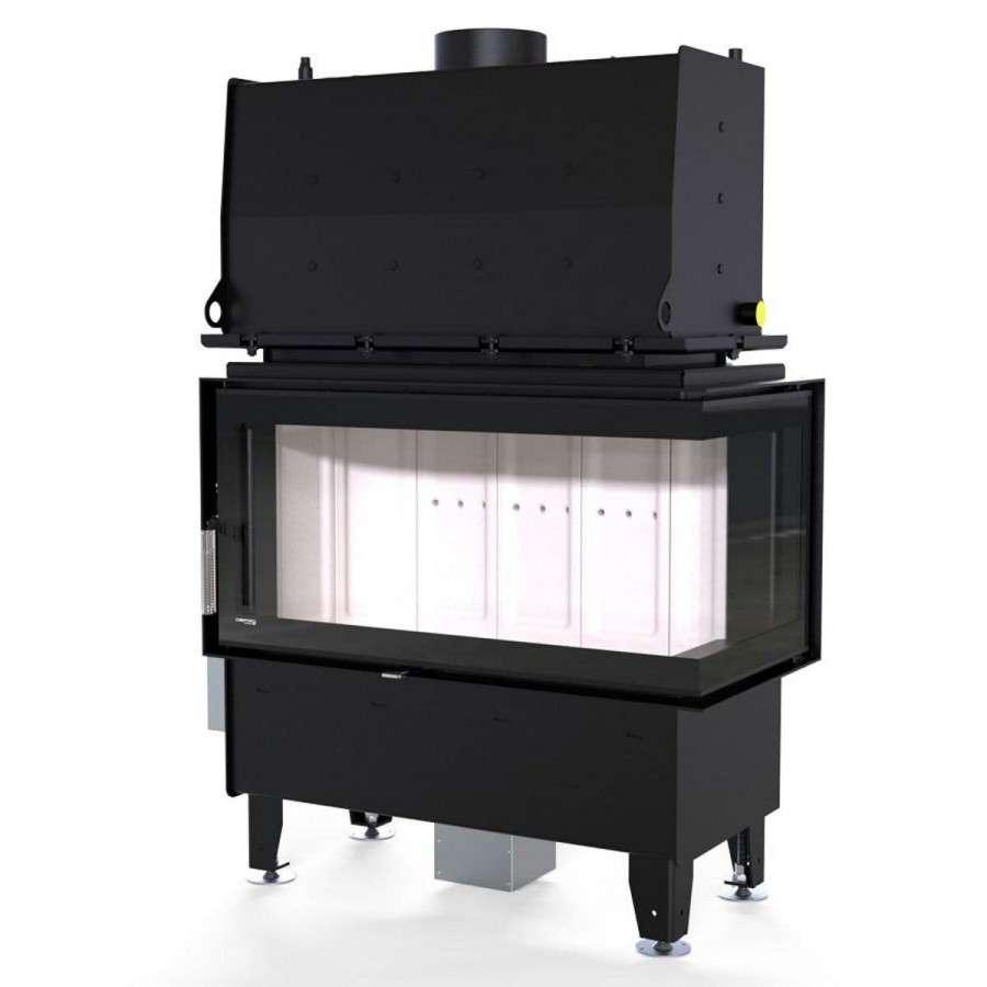 Каминная топка Defro Home RIVA ME BP SHORT угловая, с водяным контуром Амазонка бай фото в Новополоцке