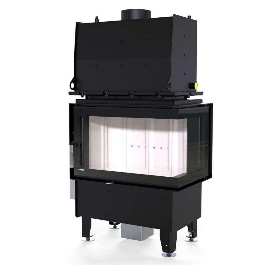 Каминная топка Defro Home RIVA SM BP SHORT угловая, с водяным контуром Амазонка бай фото в Новополоцке