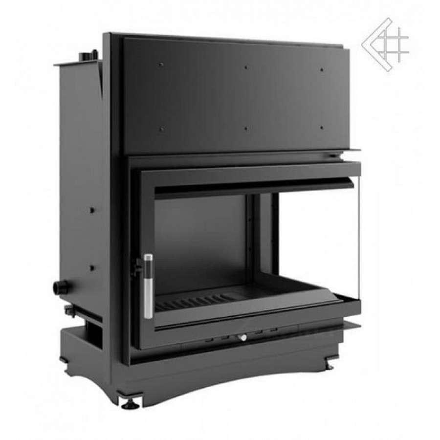 Каминная топка Kratki Oliwia/PW/BP/17/BS/W (угловое стекло справа, змеевик) Амазонка бай фото в Новополоцке