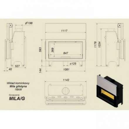 Каминная топка Kratki Mila/G в Новополоцке