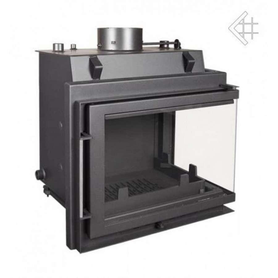 Каминная топка Kratki Maja/PW/BP/12/BS/W (угловое стекло справа, змеевик) Амазонка бай фото в Новополоцке